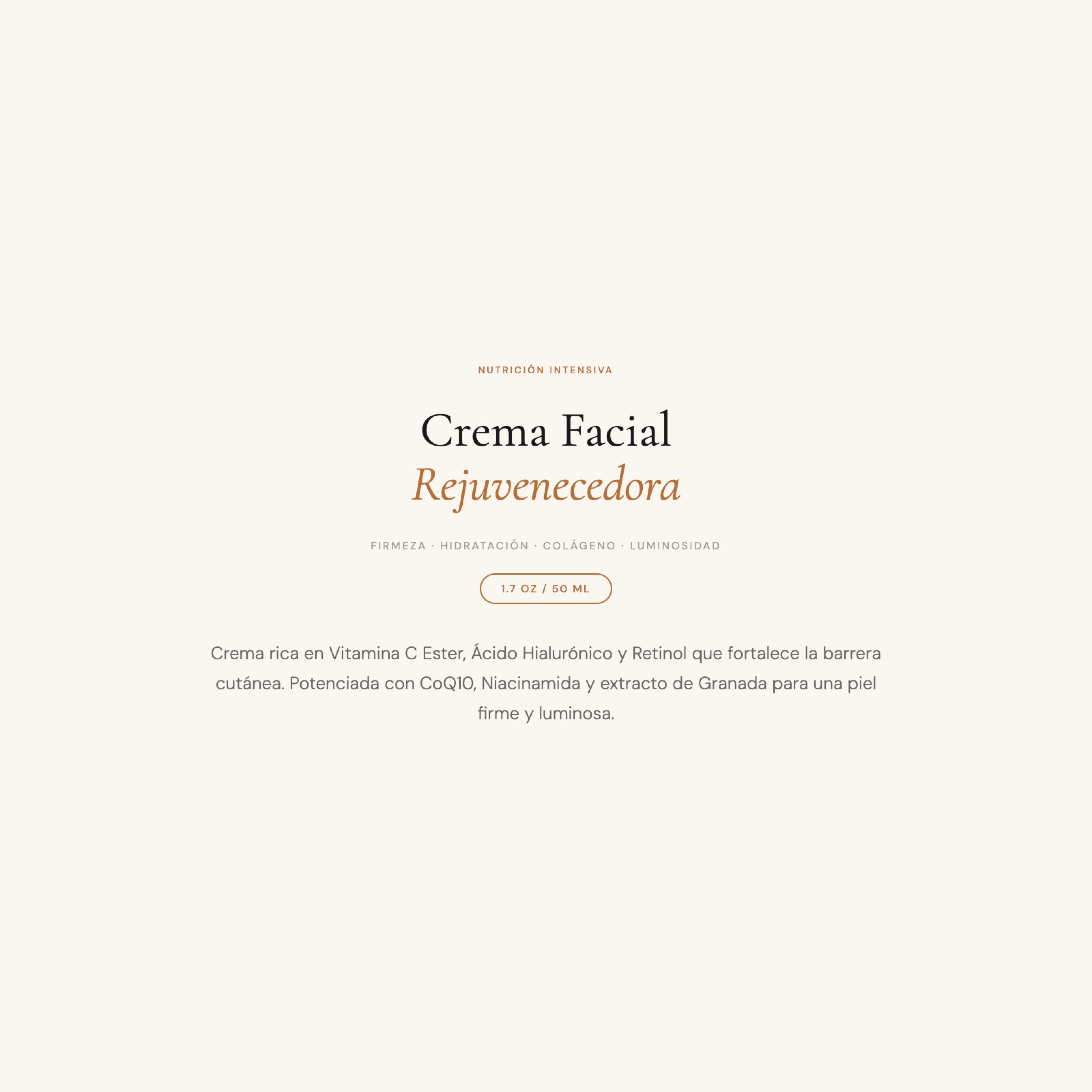 Rejuvenating Face Cream