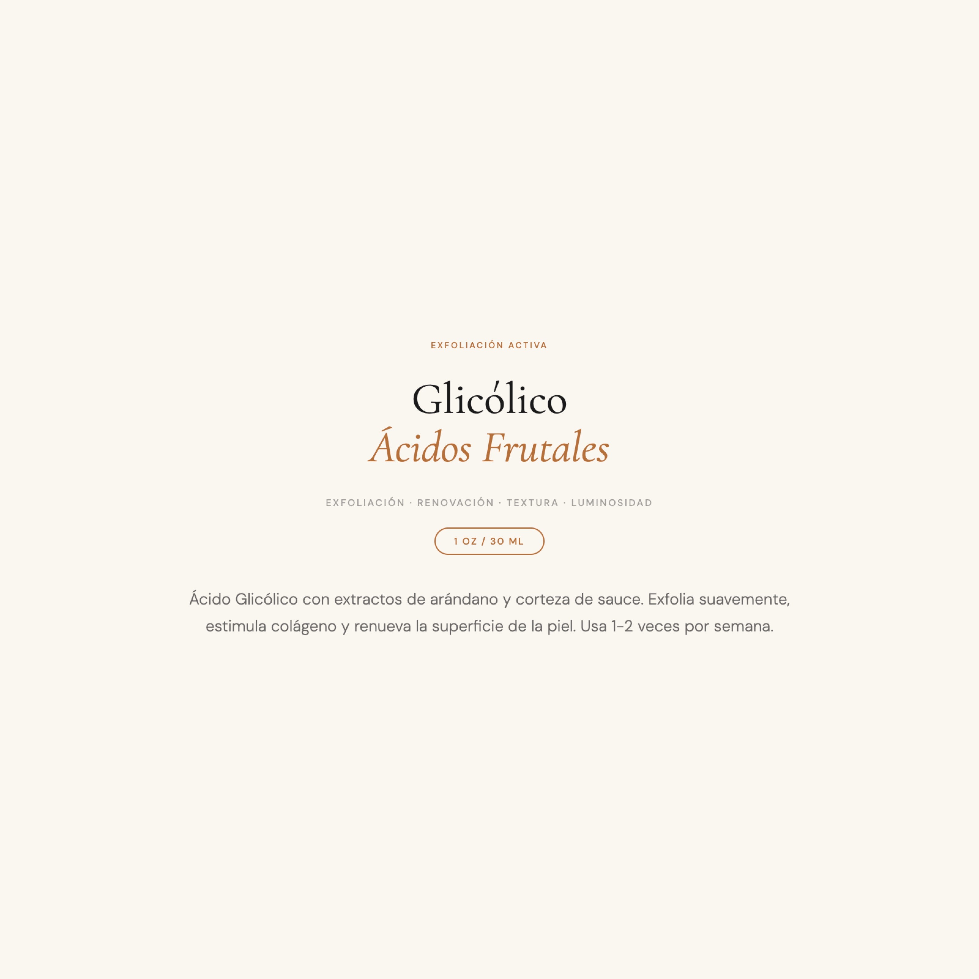 Glicolic & Fruit Acid