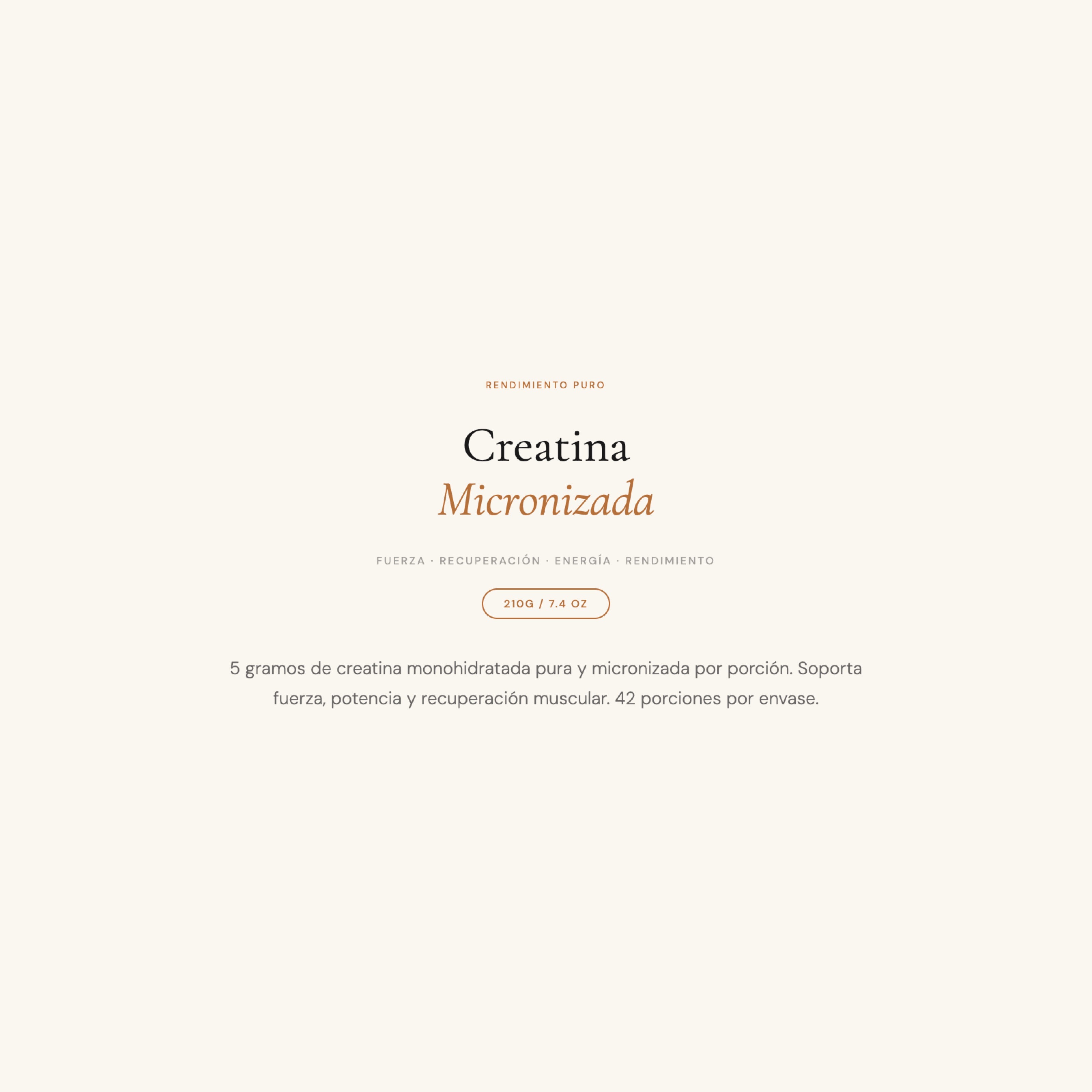 Creatina Micronizada