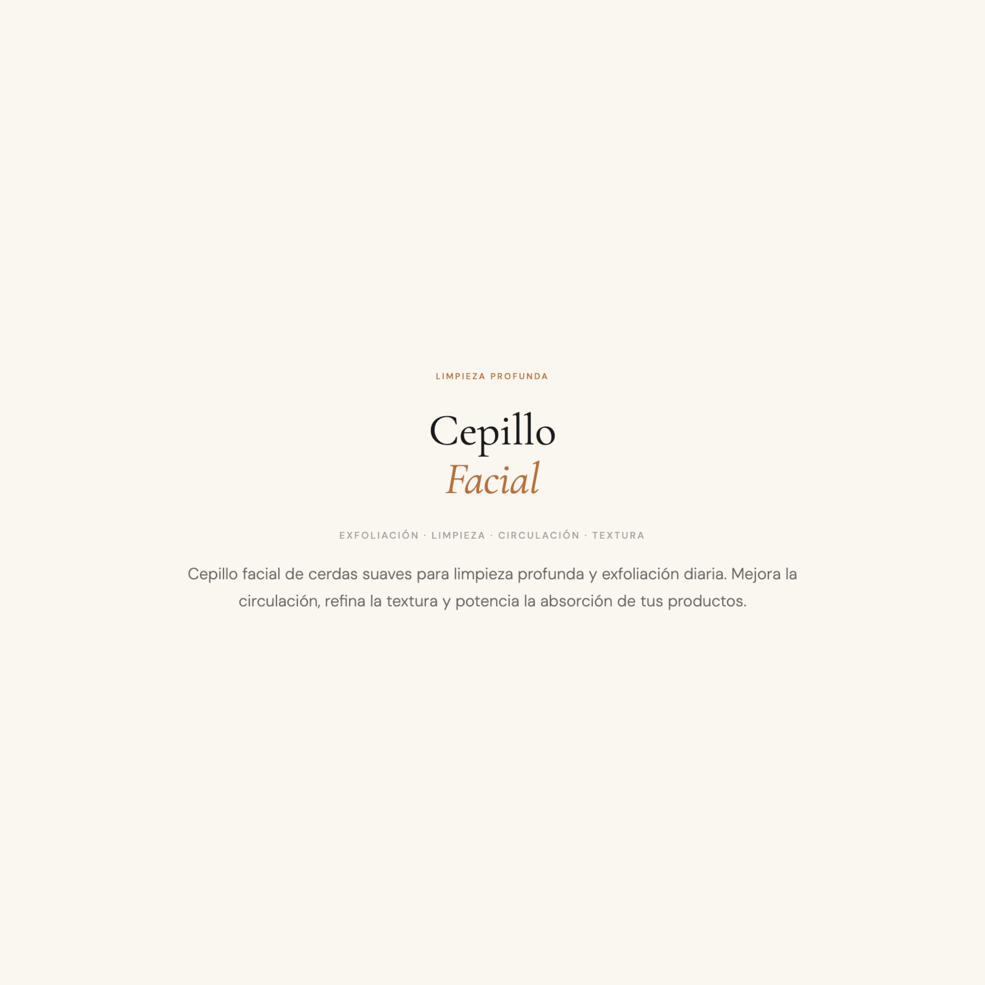 Cepillo facial
