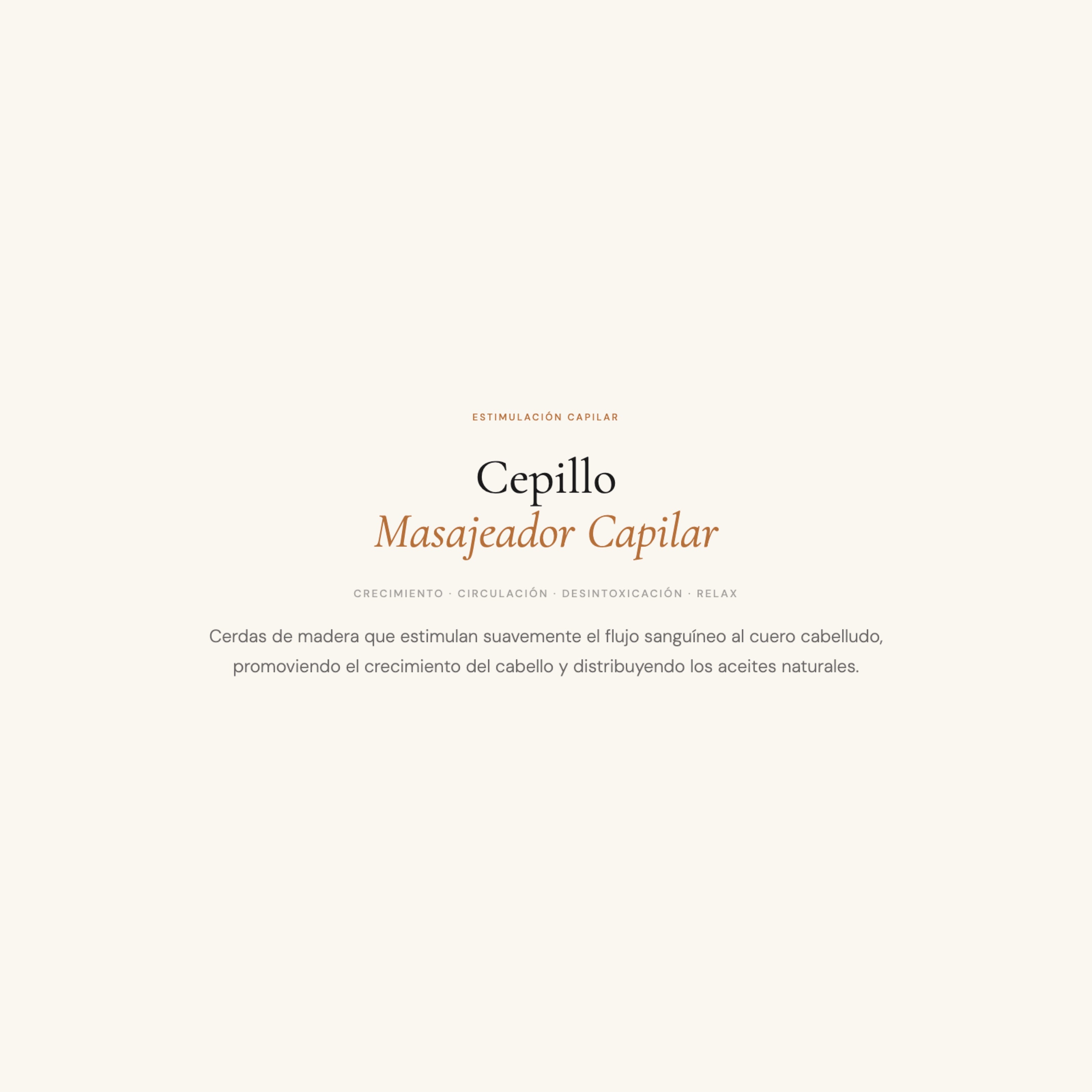Cepillo y Masajeador para el cabello y cuero cabelludo