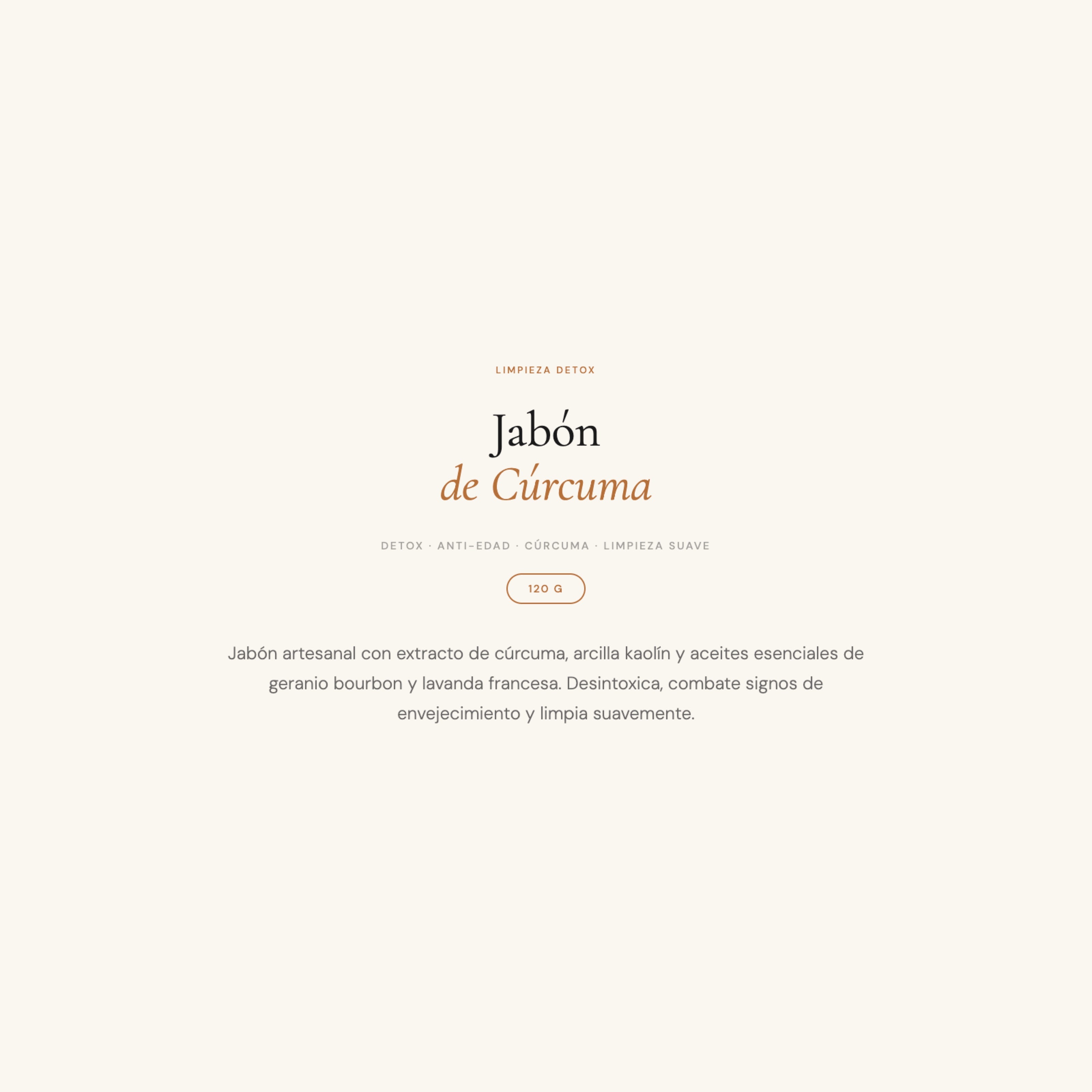 Jabon de Cúrcuma